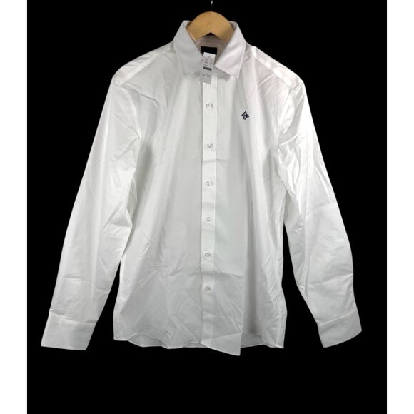 J.Crew Slim fit Bowery wrinkle free stretch cotton shirt with spread collar embr